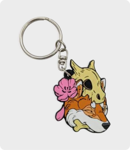 Custom fox enamel pin
